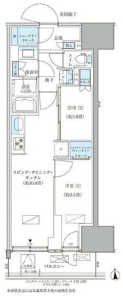 パークアクシス品川天王洲アイルの間取り画像