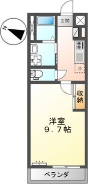 カメリア石鎚Ⅰの間取り画像