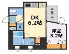 ALZA北浜の間取り画像