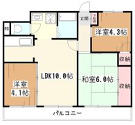 ドミール八坂の間取り画像