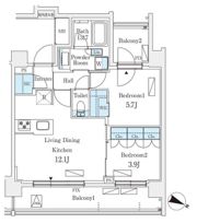 シーズンフラッツ町屋の間取り画像
