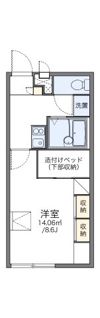 レオパレス中萩の間取り画像