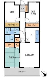 コリンヌ津田沼の間取り画像