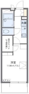 レオパレスワッフルの間取り画像