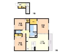 D－room飯倉西B棟の間取り画像