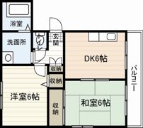 ヴィラシーン江波の間取り画像