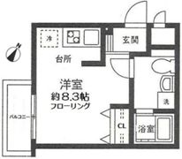 プラージュ石川町の間取り画像