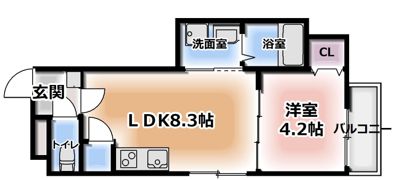 GRANDIR千船の間取り画像