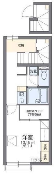 レオパレス蒼 2の間取り画像