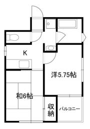 東條ハイツの間取り画像