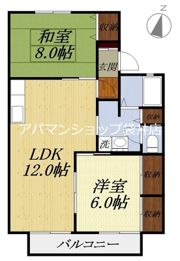 セジュールつばきの間取り画像