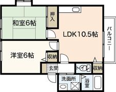 ソレジオKANDA Bの間取り画像
