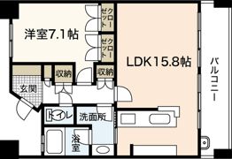 パークコート平和公園の間取り画像