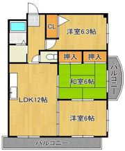 ラフィーヌ重住の間取り画像