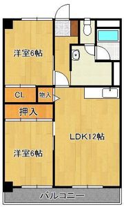 熊手ピアの間取り画像