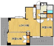 ニューサンリバー13番館の間取り画像