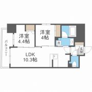 セレニテフラン野田阪神駅前の間取り画像