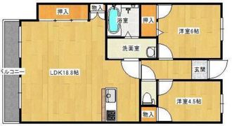 サンヒルズCO－OPマンションの間取り画像