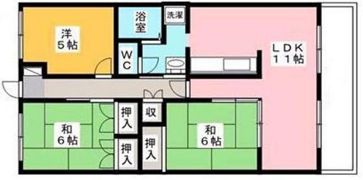 サニーマンション西田の間取り画像