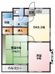 ハイツカームネス1の間取り画像