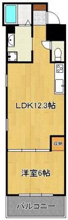 エルザビル香春口45の間取り画像
