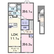 ラヴィエベールの間取り画像