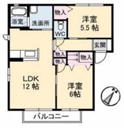 ジェネス八木 A棟の間取り画像