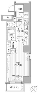 エムズサニーパレス月島の間取り画像