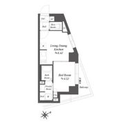 ブランシエスタ品川大井町パークエッジの間取り画像