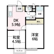 若葉ハイツの間取り画像