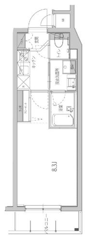 ハーモニーレジデンス品川高輪の間取り画像