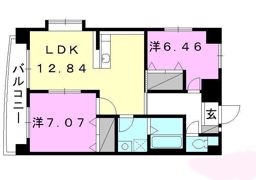 デリアス木屋町の間取り画像
