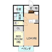 プランドールA棟の間取り画像