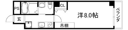フラッティK＆S千本寺之内の間取り画像