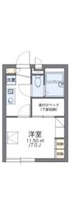 レオパレスウエストコートの間取り画像