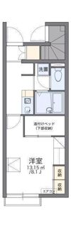 レオパレスライトスペース1の間取り画像