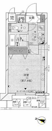 パレステュディオ赤坂の間取り画像