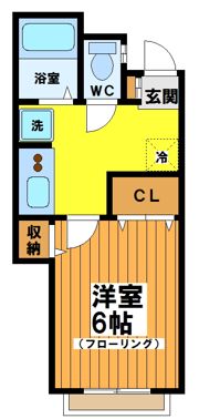 第二東コーポの間取り画像