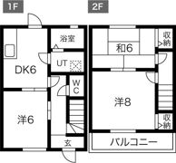 吉川貸家Ⅱの間取り画像