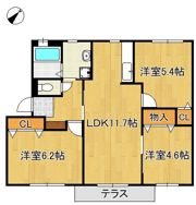 グリーンジュネス B棟の間取り画像