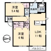 クレールT B棟の間取り画像