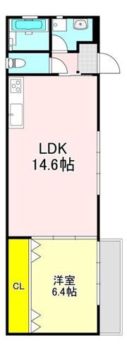 問屋町アパートの間取り画像
