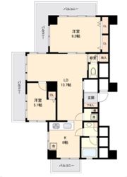 ライオンズリゾートマンション芦名A棟の間取り画像
