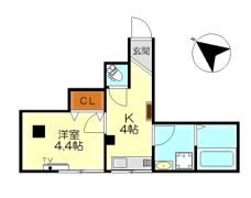 エスポワール本通の間取り画像