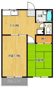 フラワーハイツの間取り画像