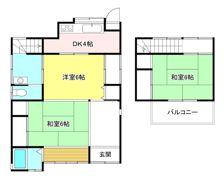 長井5貸家の間取り画像