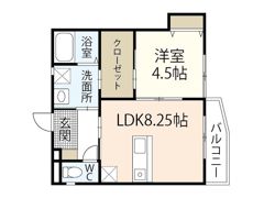 LA PORTE 江波本町の間取り画像