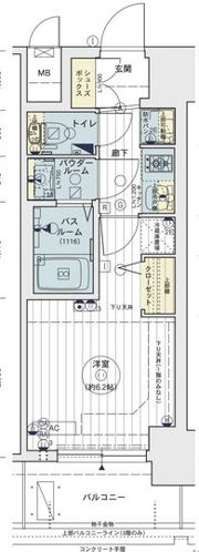 エステムコートディアシティWESTの間取り画像