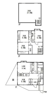 鶴見戸建の間取り画像
