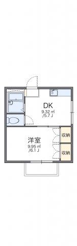 レオパレス川越第7の間取り画像